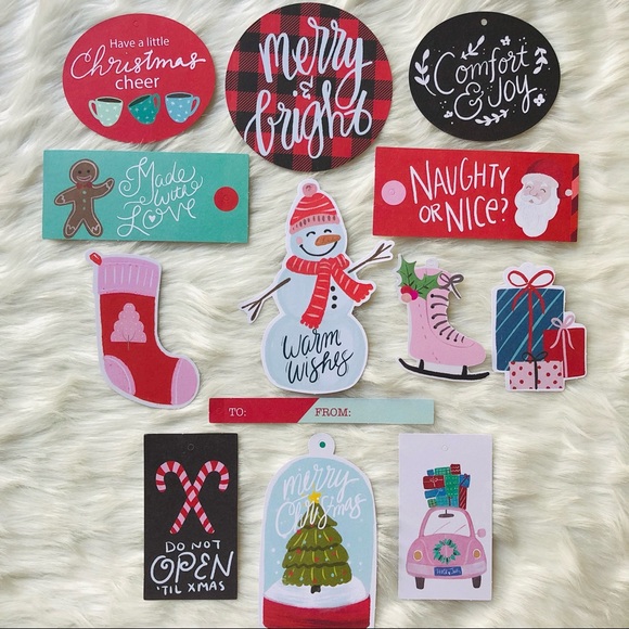 Cute & Cozy Christmas Ephemera Tags 13 pc - Picture 2 of 11